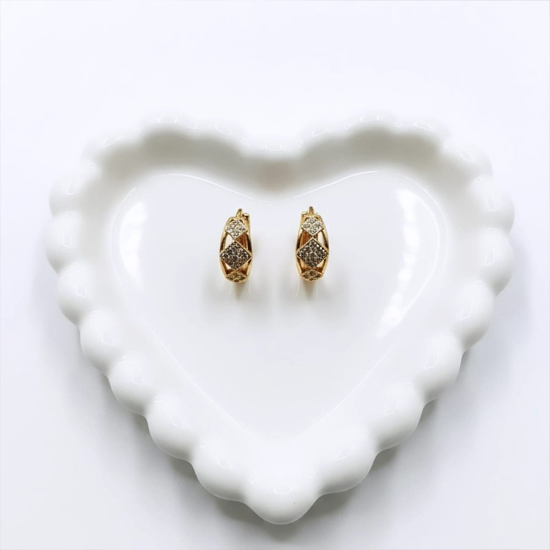 Beautiful Small, gold-toned mini-creole style earrings