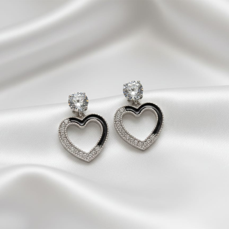 Heart shape earrings Daily wear or special occasions Girls or Woman's wear