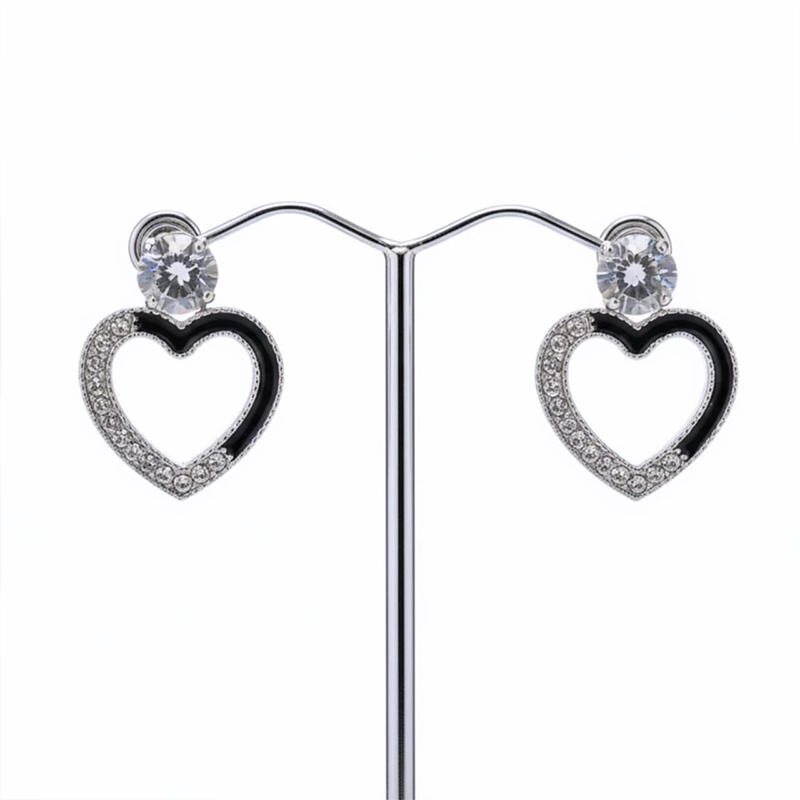 Heart shape earrings Daily wear or special occasions Girls or Woman's wear - Image 9