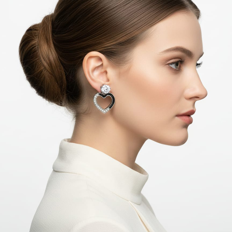 Heart shape earrings Daily wear or special occasions Girls or Woman's wear - Image 10