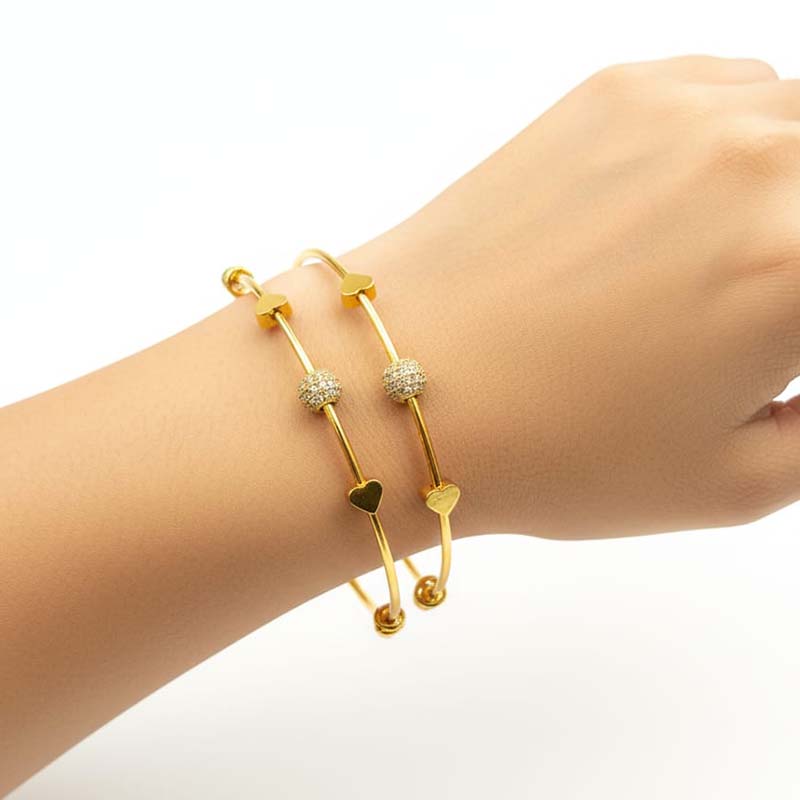 Classy sleek open bangle style ,Silver-toned bracelet Stainless steel - Image 5