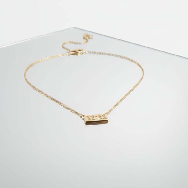 '11:11' Angel Number anti tarnish pendent Stainless steel - Image 2