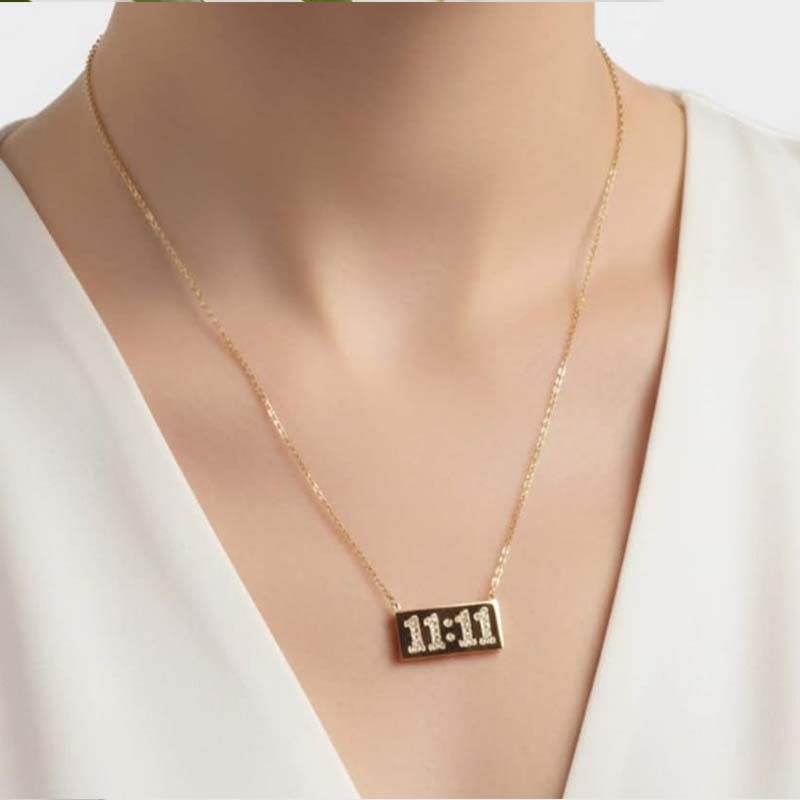 '11:11' Angel Number anti tarnish pendent Stainless steel - Image 7