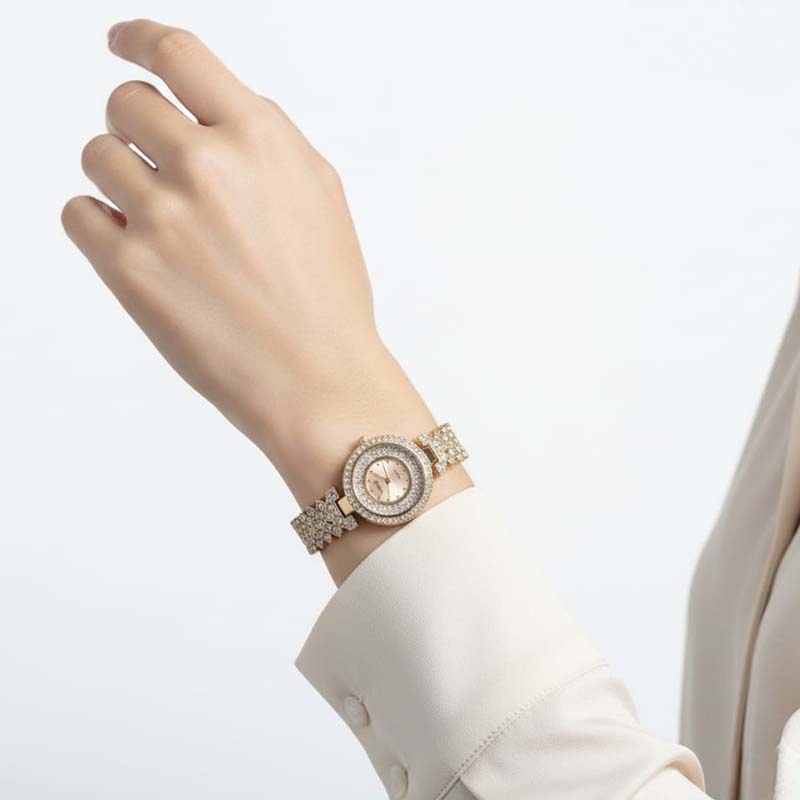 Classy Rhombus shaped, rosegold-toned ,American diamonds watch - Image 7