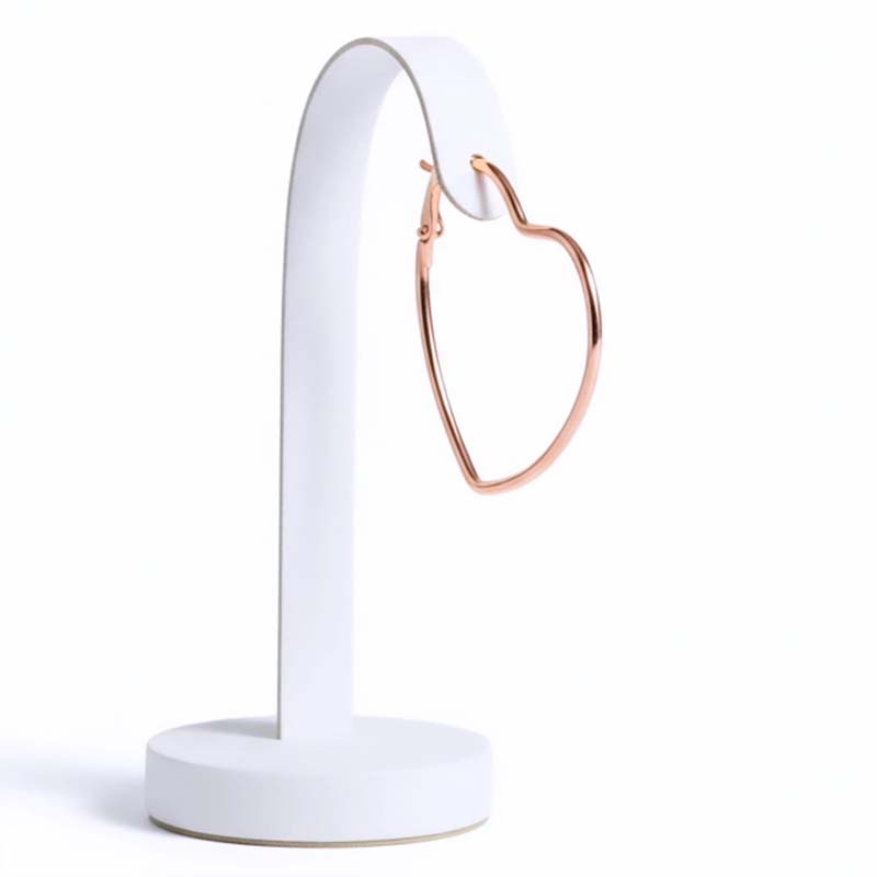 Heart-shaped hoop,minimalist, simple and delicate earrings - Image 3