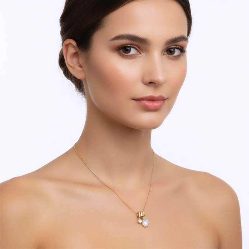 Divine multi-charm piece,layered aesthetic Pendent Stainless Steel - Image 7