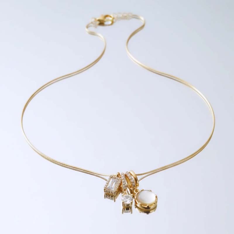 Divine multi-charm piece,layered aesthetic Pendent Stainless Steel - Image 2