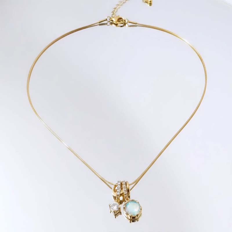 Divine multi-charm piece,layered aesthetic Pendent Stainless Steel - Image 3