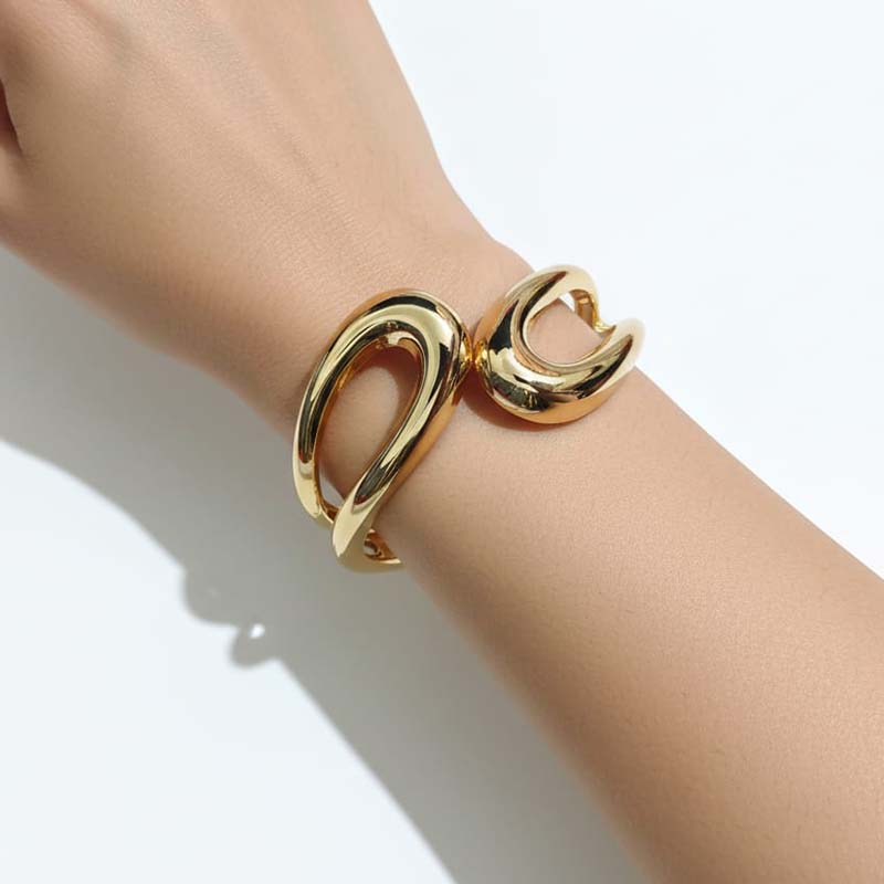 Timeless infinity-inspired design, cuff-style khada bracelet - Image 7