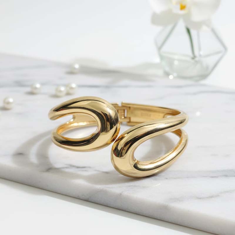 Timeless infinity-inspired design, cuff-style khada bracelet - Image 4