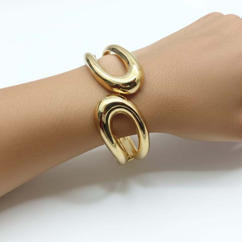 Timeless infinity-inspired design, cuff-style khada bracelet - Image 9