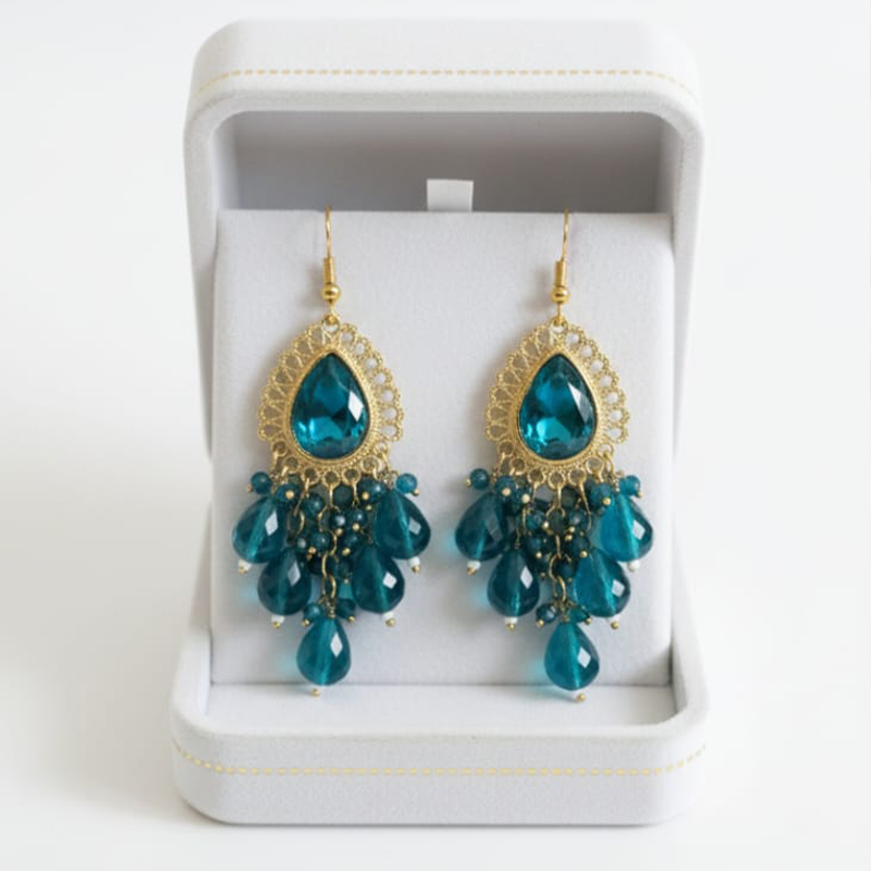 Peacock earrings Everyday elegance or special occasions - Image 2