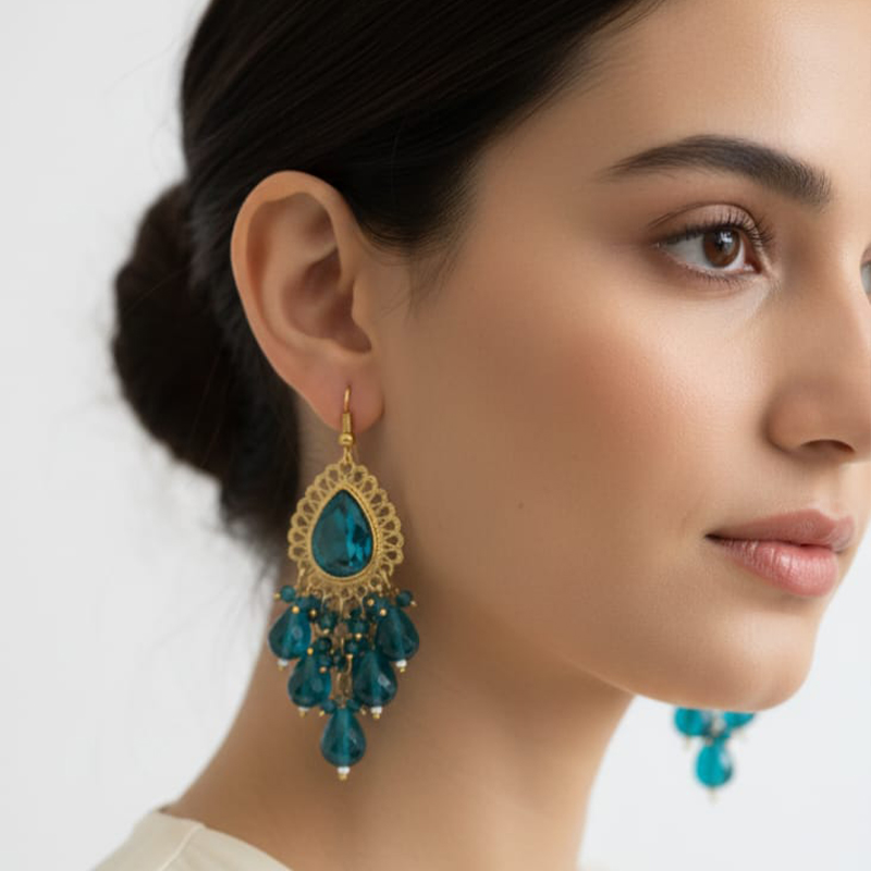 Peacock earrings Everyday elegance or special occasions - Image 3