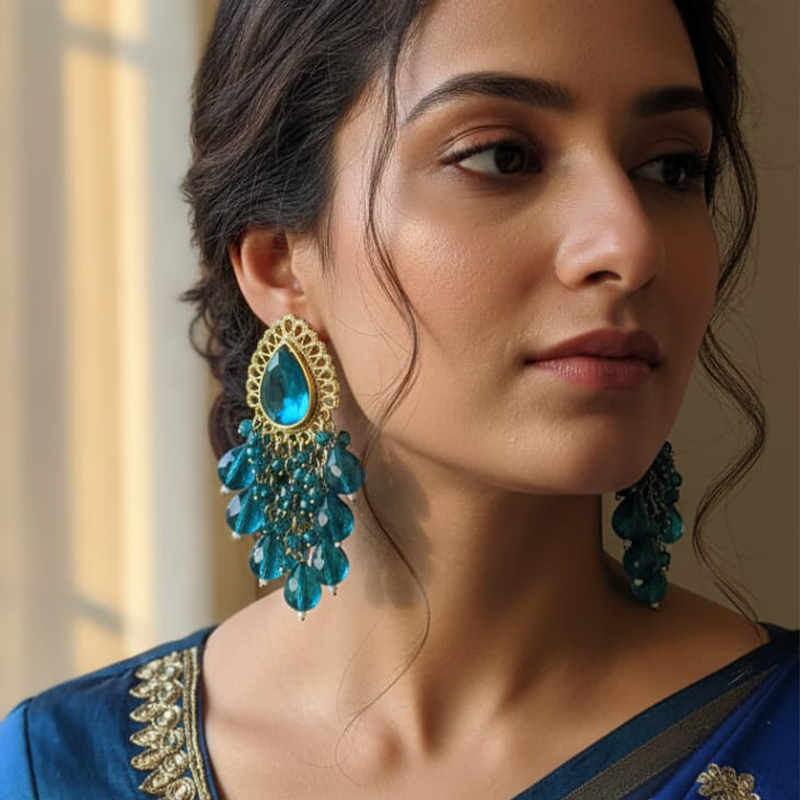 Peacock earrings Everyday elegance or special occasions - Image 9