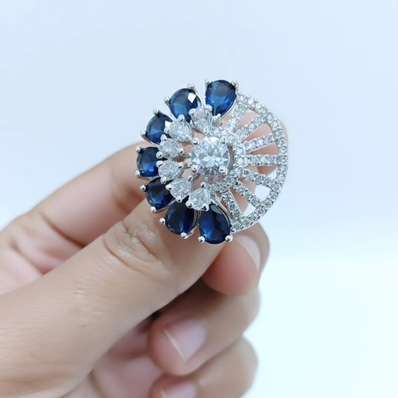 High-quality American Diamonds Beautiful Royal Blue Stones - Image 7