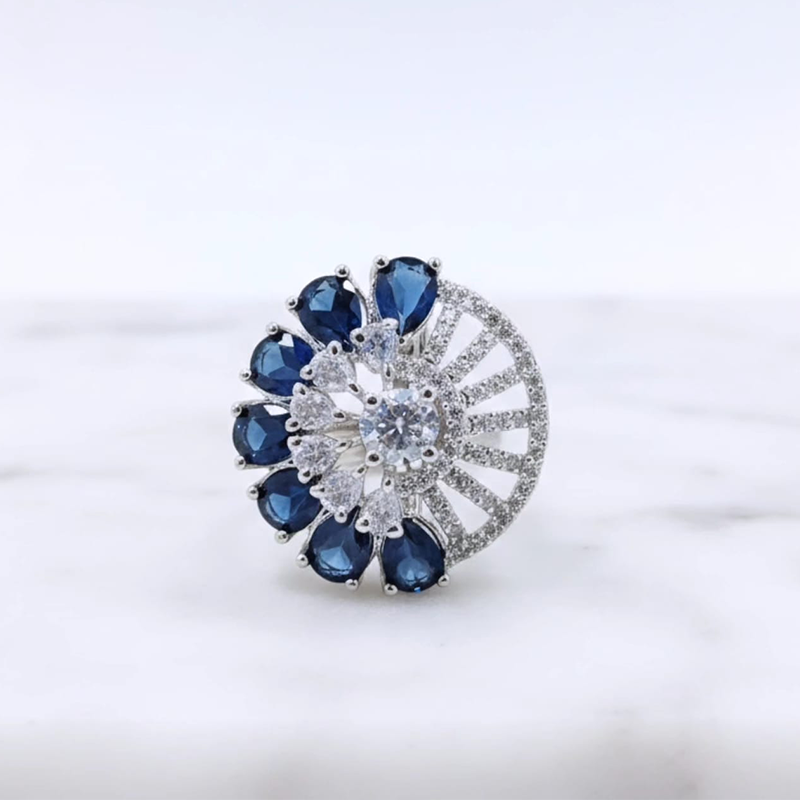 High-quality American Diamonds Beautiful Royal Blue Stones - Image 5