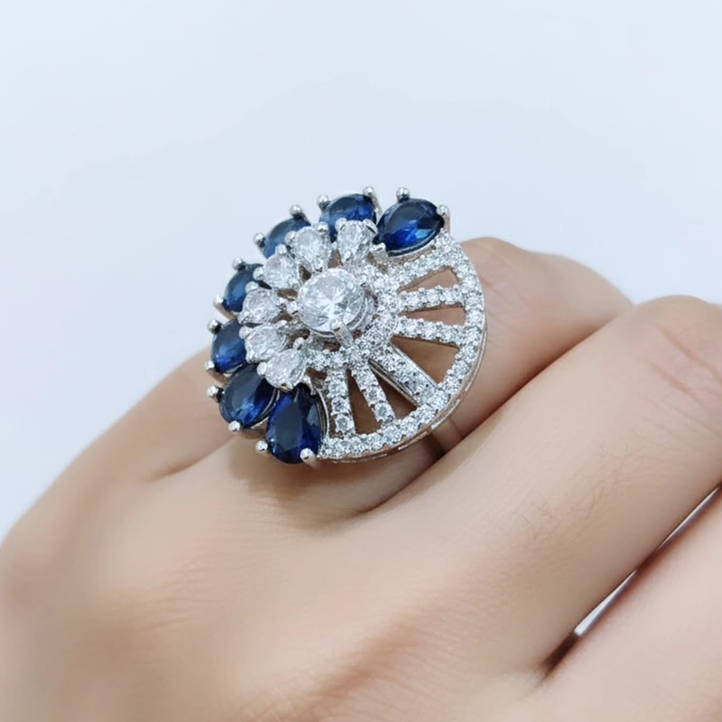 High-quality American Diamonds Beautiful Royal Blue Stones - Image 9