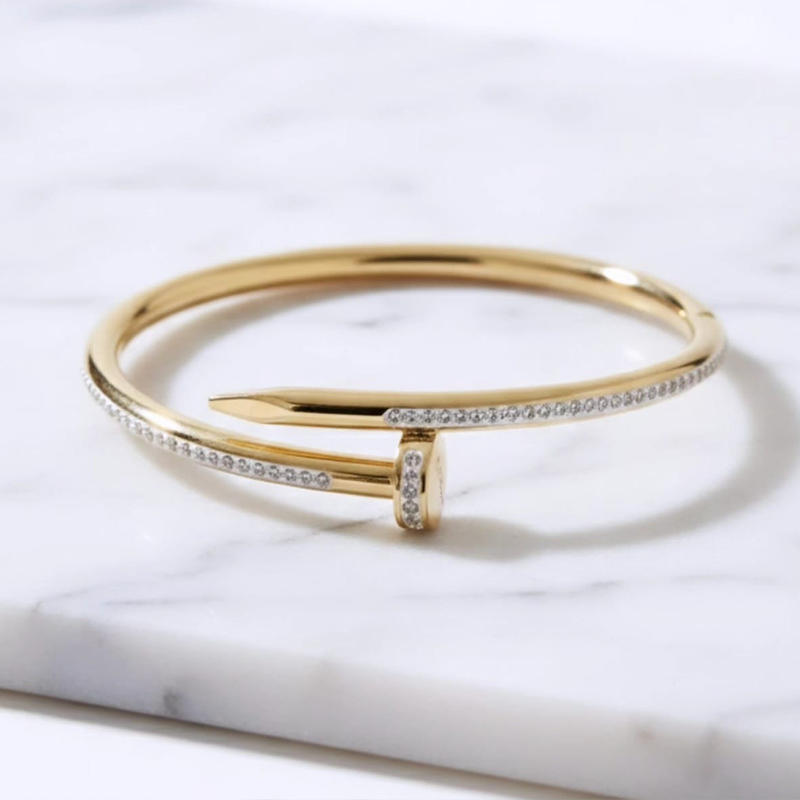 Stylish Juste un Clou style bangle design anti tarnish bracelet - Image 4