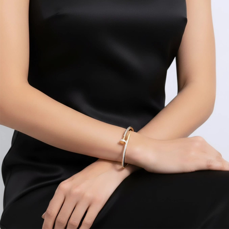 Stylish Juste un Clou style bangle design anti tarnish bracelet - Image 10
