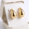 Luxurious teardrop or water drop, chunky stud earrings