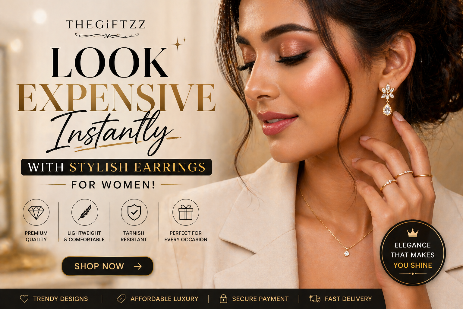 Look Expensive Instantly with Stylish Earrings for Women!