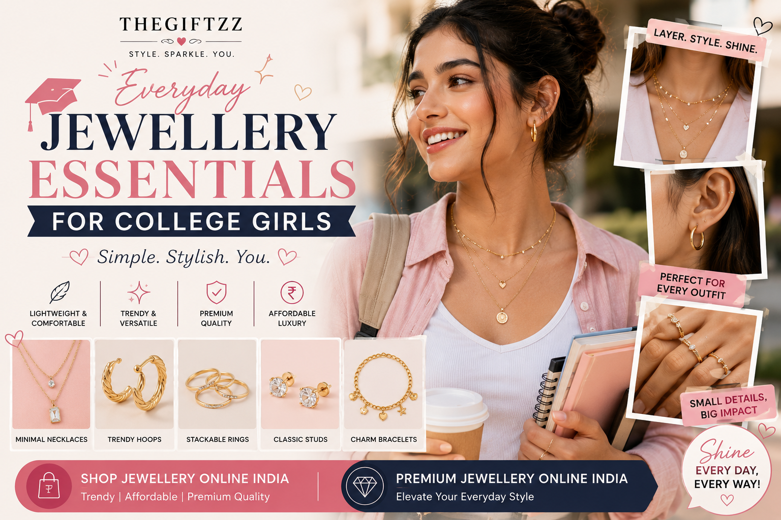 Everyday Jewellery Essentials for College Girls
