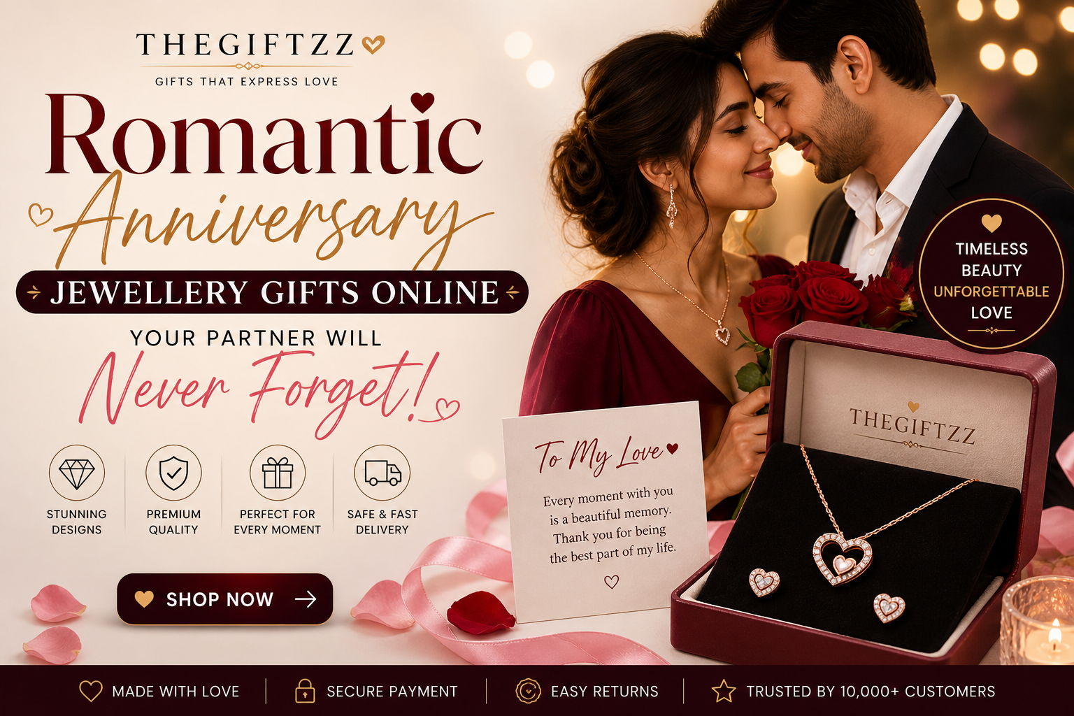 Romantic Anniversary Jewellery Gifts Online Your Partner Will Never Forget!